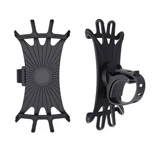 Support de téléphone portable réglable en Silicone, rotation à 360 degrés, pour moto et vélo, prix d'usine