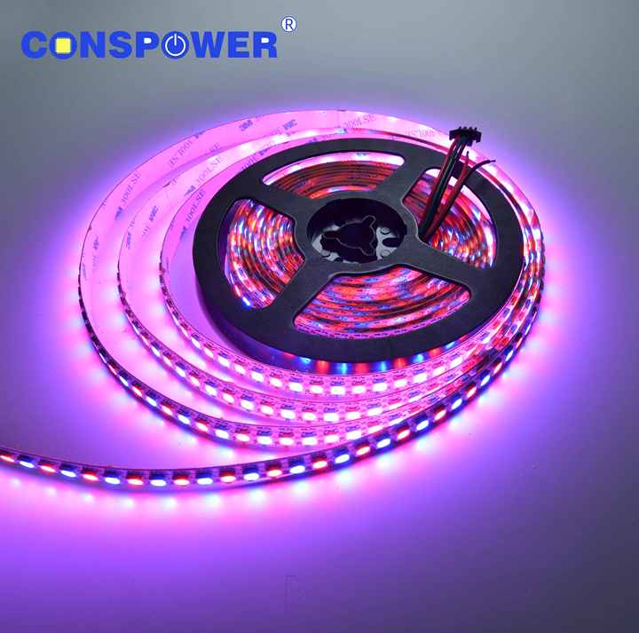 Цифровая лента RGB5050, 144 светодиодов/м, встроенная IC SK6812 5050 WS2812B, цветная лента 5050RGB, 5 В, модифицируемая RGB Светодиодная лента от производителя
