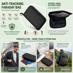 Pochette de protection pour téléphone en tissu de blindage cuivre-nickel OEM ODM, <span class=keywords><strong>anti</strong></span>-<span class=keywords><strong>piratage</strong></span>, protection de la vie privée, pour voyages en extérieur - Product Image 5