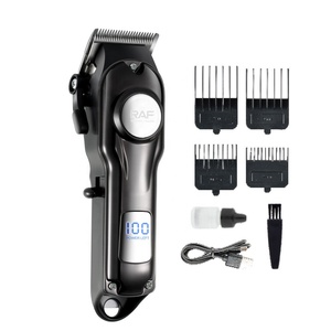 Kit de Peluquería Profesional Recargable, Kit de Recortadora Eléctrica para Barbería, Cortadora de Cabello con Pantalla Digital - Product Image 1