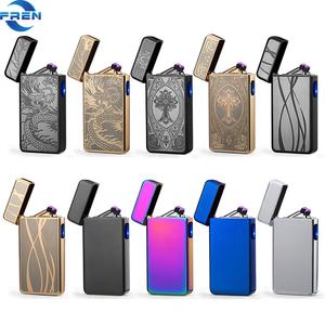 Il fuoco Più Leggero Ricaricabile A Doppio Arco Più Leggero Il Trasporto Del Campione Pistola Accendino con il Laser - Product Image 5