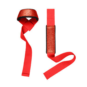 2024 Fitness Padded Cotton Neoprene Weightlifting Weight Pull Deadlift Custom Logo Lifting Gym Glitter <b>Straps</b> for Men - Product Image 5