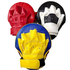 Mitaines de frappe légères pour entraîneurs de boxe, protège-mains durables en cuir PU - Product Image 1