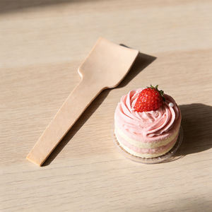 ملاعق آيس كريم خشبية للاستخدام مرة واحدة 70 مم، أدوات مائدة صغيرة قابلة للتحلل الحيوي للحلويات، أدوات خشبية قابلة للتحلل للحفلات والمناسبات - Product Image 3