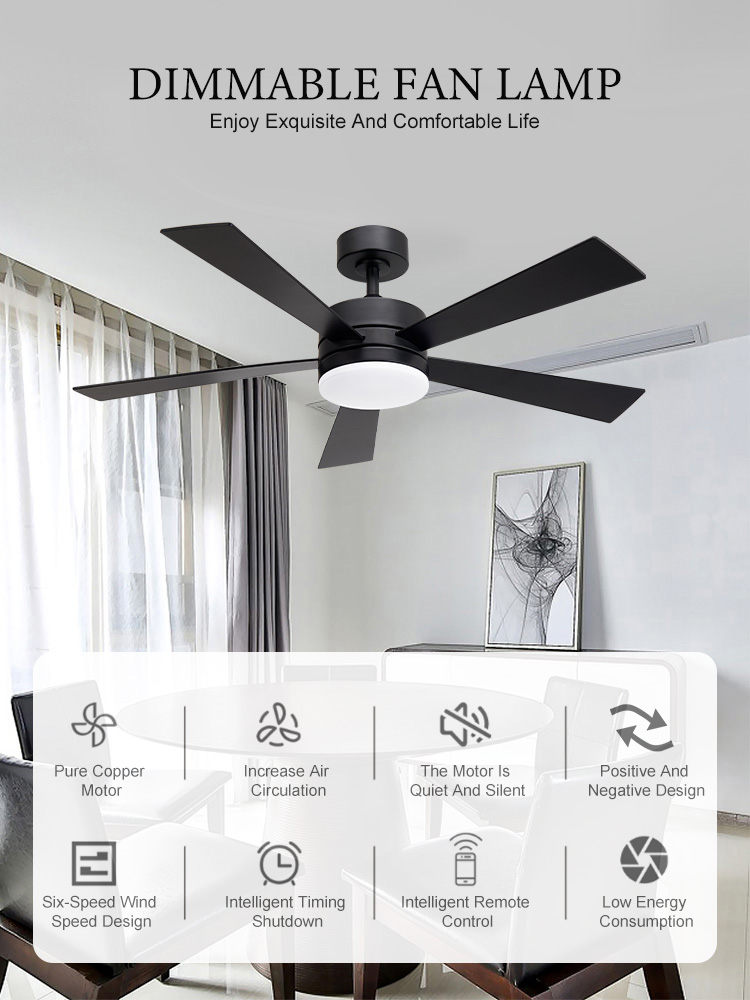 Great Price Modern Interior Decoration Lighting Iron Material Ceiling Fan Led Light With Custom