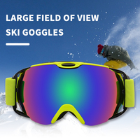 Masques de snowboard colorés personnalisés, lunettes de ski tendance en gros, OEM