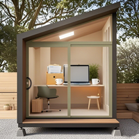 Maison de bureau modulaire préfabriquée de luxe, conteneur de bureau extérieur, cabane de jardin portable préfabriquée à vendre