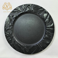 Assiette décorative européenne et américaine, style INS, noir rétro, set de table, luxe léger, rétro, mariage, plateau rond pour la restauration occidentale, usage domestique