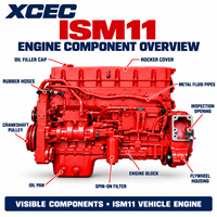 Moteur diesel à refroidissement par eau à 6 cylindres d'origine Cumins ISM11 ISM11E5 440400HP Euro V SCR pour camion