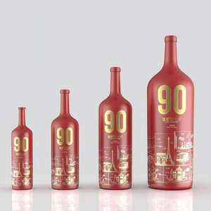 Fournisseur de bouteilles en verre de cave française célèbre Bouteille de vin rouge de grande capacité résistante à la lumière <span class=keywords><strong>Champagne</strong></span> Grande bouteille en verre avec bouchon - Product Image 1