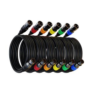 Personalización XLR <span class=keywords><strong>Cable</strong></span> equilibrado <span class=keywords><strong>Audio</strong></span> <span class=keywords><strong>Video</strong></span> 3 pines Xlr <span class=keywords><strong>Cable</strong></span> conector 3 pines hembra profesional bajo ruido Micrófono <span class=keywords><strong>Cable</strong></span> - Product Image 1