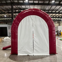Carpa Inflable Tipo Túnel, Gran Almacén Inflable de PVC, Refugio Portátil Inflable para Exteriores