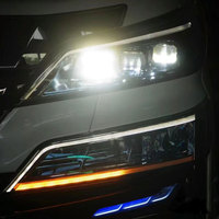 Pour 2009-2022 Toyota Alphard Vellfire phares LED de haute qualité Super lumineux Triple lentille lumières pour la Modification de mise à niveau