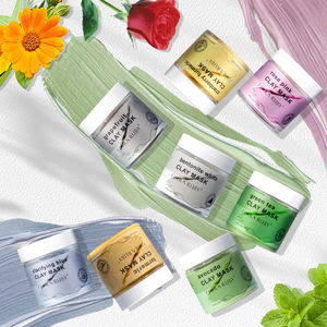 Mascarilla Facial Orgánica de Belleza de Marca Privada OEM ODM con 9 Tipos de Arcilla: Rosa, Arándano, Aguacate - Product Image 2
