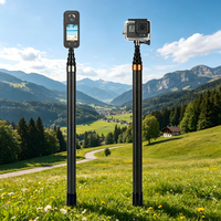 Bâton d'extension léger en fibre de carbone de 10 pieds pour caméras 360 degrés et tournages en haute altitude