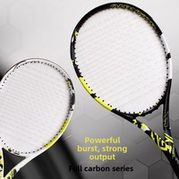 Ensemble de raquettes de tennis professionnelles en fibre de carbone intégrale 3-en-1, graphite à module élevé pour la compétition et l'entraînement TR-006, utilisation intérieure/extérieure