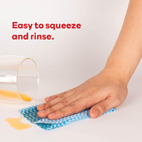 Lingettes de nettoyage ménager réutilisables multi-usages sans peluches à motif ondulé pour la cuisine
