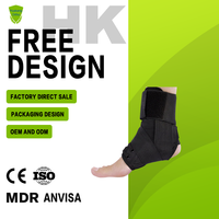 Support de cheville avec lacets, protection sans armatures