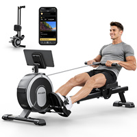 Máquina de Remo Magnética Plegable para Gimnasio en Casa, Remo de Interior con Integración de Aplicaciones, Stock en la UE