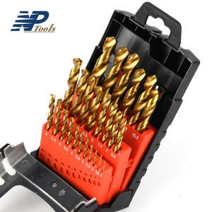 Naipu DIN338 Set bor Putar baja, peralatan bor Putar baja kecepatan tinggi 1-13mm, casing biru kobalt, bahan tebal 25 buah - Product Image 4