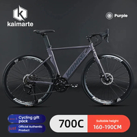 Bicicleta de Carretera Urbana de 28 Pulgadas y 18 Velocidades, con Cuadro de Aleación de Aluminio Ligero, Manillar Curvo, Cableado Interno y Frenos de Disco, Éxito de Ventas en EE. UU.