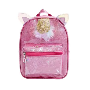 Rose Red Book Bag, Kids Cartoon School Bag Design Small Mini Backpack