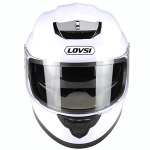Casque de moto intégral LOVSI, certifié DOT, coque en ABS, visière transparente, doublure en mousse à libération rapide, graphisme, toutes saisons - Product Image 2