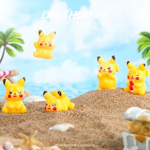 Figura de Pikachu de Resina, Miniatura 3D, Adorno de Escritorio, Decoración del Hogar, Figura de Animal de Plástico - Product Image 2