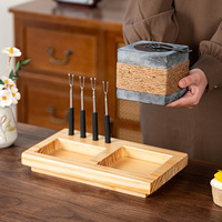Cheminée d'alcool sans fumée pour table, foyer décoratif de table, mini foyer à flamme réelle pour patio et jardin