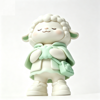 Figurine d'art de collection personnalisée en forme de mouton, statue de dessin animé en PVC et ABS, fabrication OEM en Chine, figurine personnalisée pour la vente en gros de produits de marque