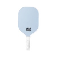 Raquette de pickleball portable en fibre de verre approuvée USAPA, logo personnalisé imprimé en letterpress, faible MOQ, vente en gros d'usine, cadeau d'entreprise