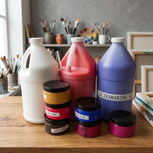 Juego de pintura acrílica lavable de secado rápido, no tóxica, de 18 colores y 2000 ml, para pintar sobre lienzo, papel y vidrio, al por mayor. - Product Image 3