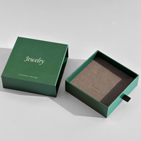 Boîtes cadeaux rigides pour bijoux avec logo personnalisé, laminage brillant, doublure en éponge, pour bagues, bracelets, colliers, boucles d'oreilles - Carton recyclable