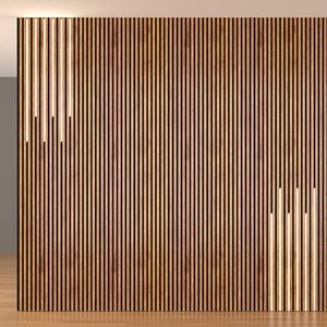 Panneau mural acoustique LED Akupanel personnalisé avec finition <span class=keywords><strong>placage</strong></span> <span class=keywords><strong>bois</strong></span>, éclairage LED mural, solution de design personnalisable - Product Image 2