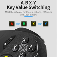 Controles de Juego Inalámbricos BT Baratos con Joysticks Macro Editables para Consola Switch y Teléfono Android