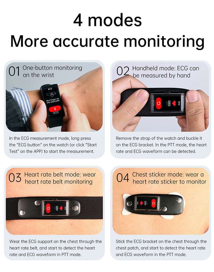 Health smart watch digital blood pressure display smart watch band heart rate monitor watch