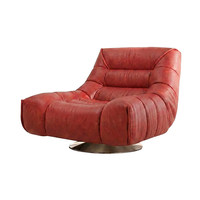 Fauteuil de lecture et d'ordinateur pivotant minimaliste italien pour villa, salon et balcon