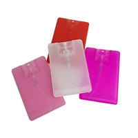 Flacon vaporisateur de parfum de haute qualité en plastique de 20 ml, format carte de crédit, type poche, pour emballage de parfum.