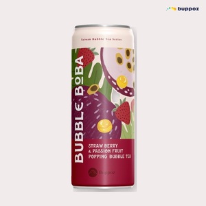 Bebida de Boba con Sabor a Fresa y Maracuyá en Lata de 330 ml, 1 Caja, Pedido de Prueba, 24 Latas - Product Image 5