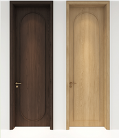 Premium Solid Wood Soundproof Door Multiple Timber Options (Maple Elm) for Villa Apartment Warehouse Commercial