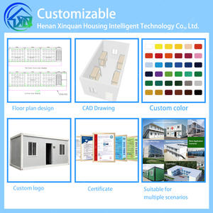 Maisons modulaires détachables à faible coût personnalisables, dortoirs préfabriqués pour employés et résidences familiales - Product Image 5
