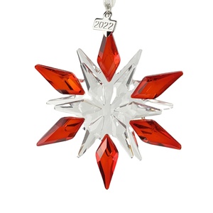 Crystal <b>Car</b> Hanging Ornament Christmas <b>Tree</b> Decoration Crystal Snowflake - Product Image 1