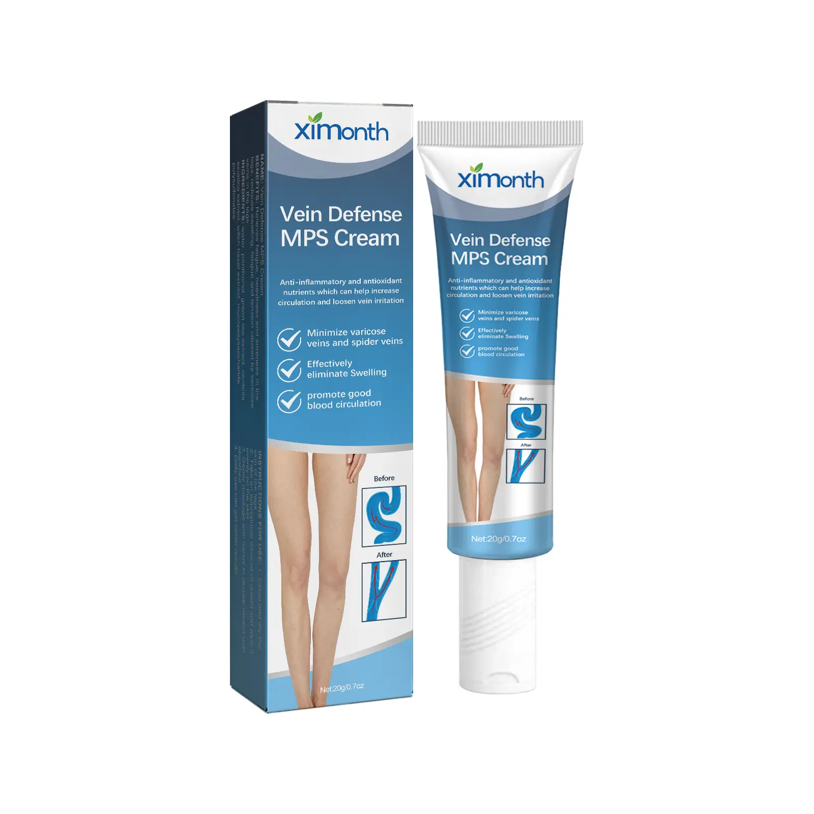 OEM trattamenti per vene Varicose crema efficace per alleviare le gambe vasculite dilatata flebite Formula unguento per vene Varicose