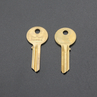 Clé vierge de porte en laiton de haute qualité, entièrement en métal, pour usage domestique