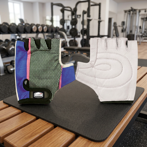 Guantes de Gimnasio Saibro de Medio Dedo, de Cuero PU, Unisex, para Entrenamiento, Ejercicio Físico, Levantamiento de Pesas - Product Image 5
