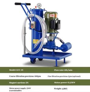 Système de filtration portable pour <span class=keywords><strong>huile</strong></span> diesel et transformateur, nouvelle machine de traitement et de recyclage d'<span class=keywords><strong>huile</strong></span> <span class=keywords><strong>moteur</strong></span>, débit de 20 L/min, 220/380V - Product Image 3