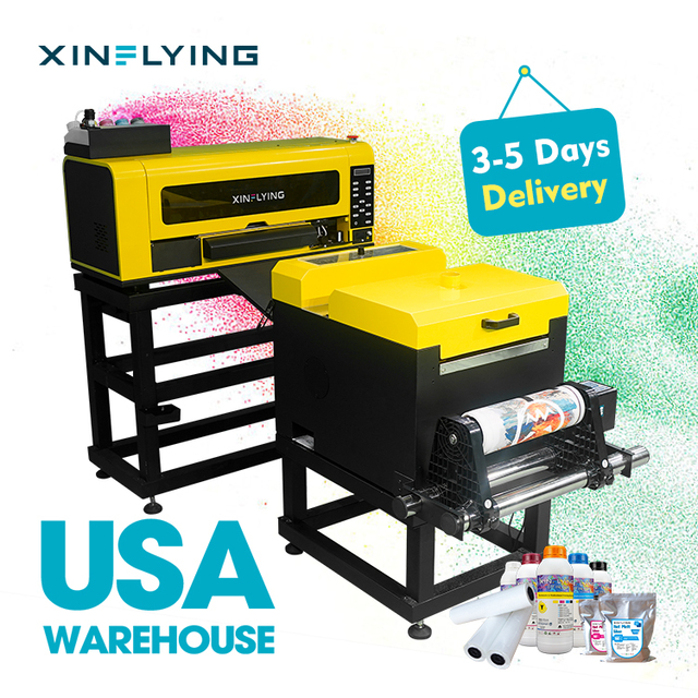 USA Warehouse A3 XP600 Dtf Printer Small Footprint 12" Dtf Printer Machine with Powder Shaker for T-shirt Printing
