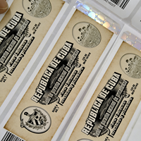 Autocollants personnalisés en gros pour marque privée, impression cubaine, hologramme anti-contrefaçon, étiquette de boîte à cigares avec sceau