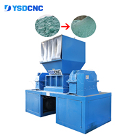 YSDCNC Equipo de Reciclaje de Chatarra Metálica, Trituradora de Chatarra de Aluminio/Hierro/Cobre, Trituradora de Doble Eje para Metal