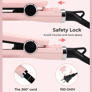 Lisseur électrique à plaques céramiques flottantes étroites pour <span class=keywords><strong>cheveux</strong></span> raides <span class=keywords><strong>et</strong></span> bouclés - Product Image 2